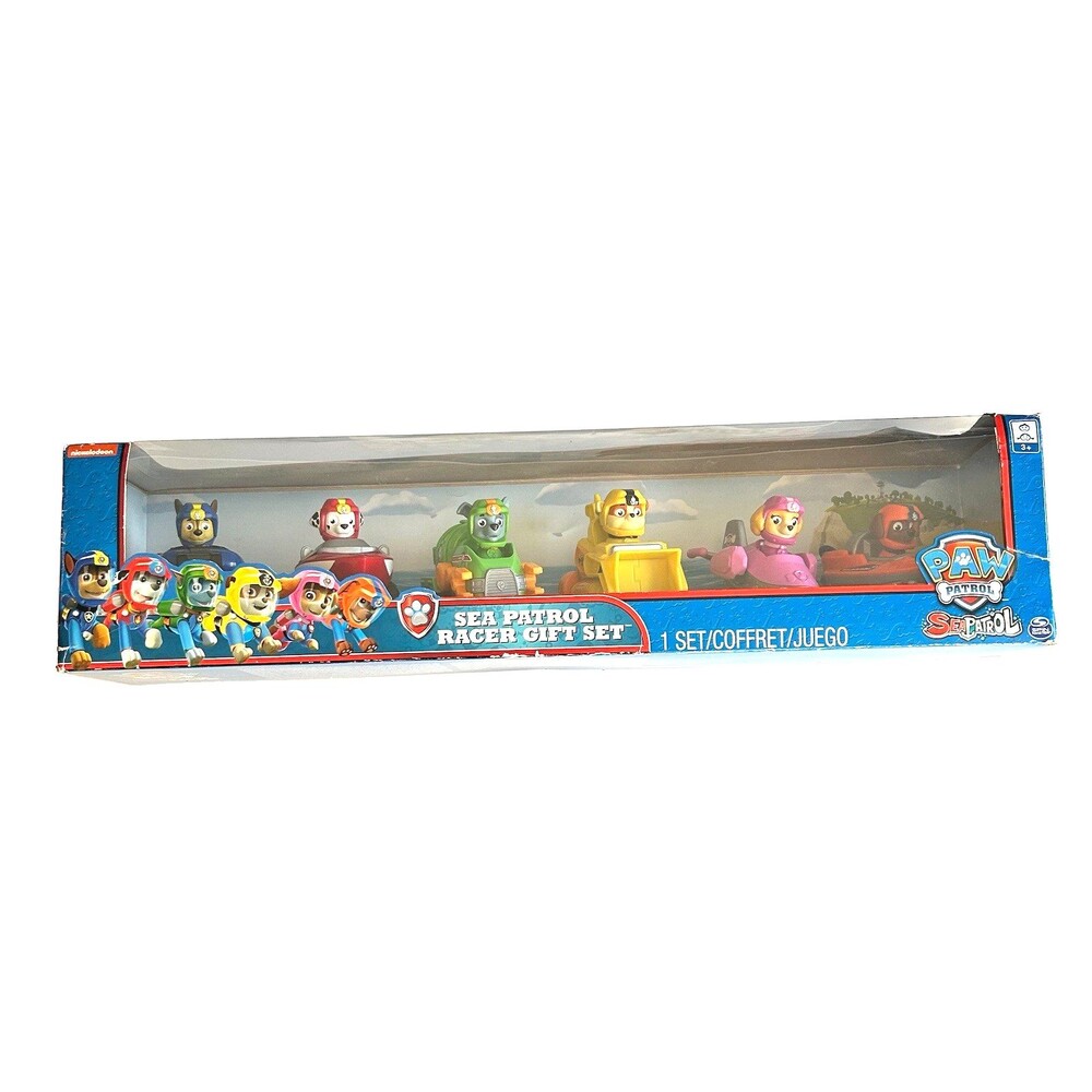 Paw Patrol Sea Patrol Racers Choice 6-Pack Vehicle Gift Set TAPED DAMAGED BOX